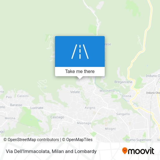 Via Dell'Immacolata map