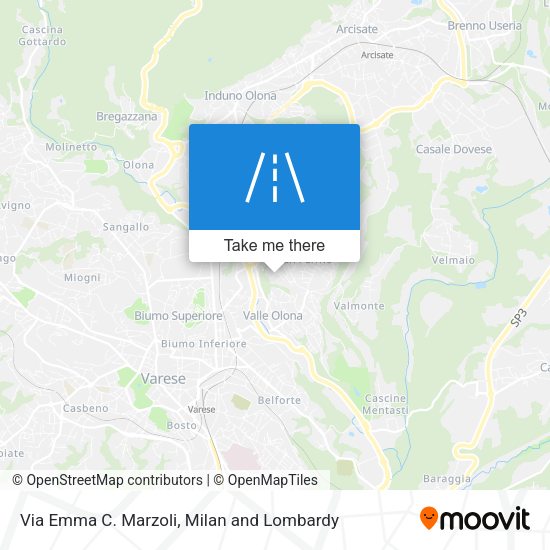 Via Emma C. Marzoli map