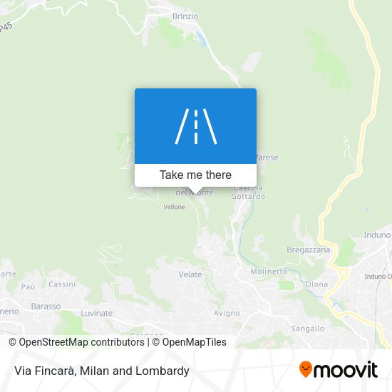 Via Fincarà map