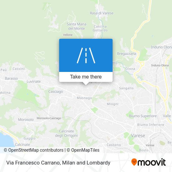 Via Francesco Carrano map