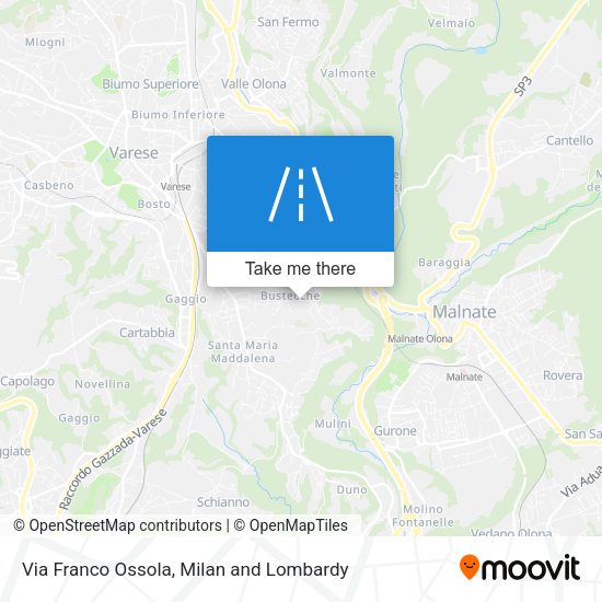 Via Franco Ossola map