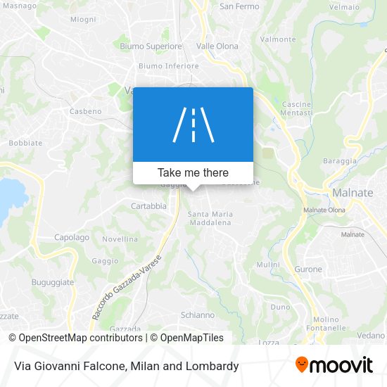Via Giovanni Falcone map