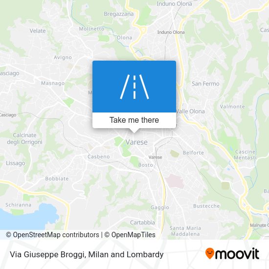 Via Giuseppe Broggi map