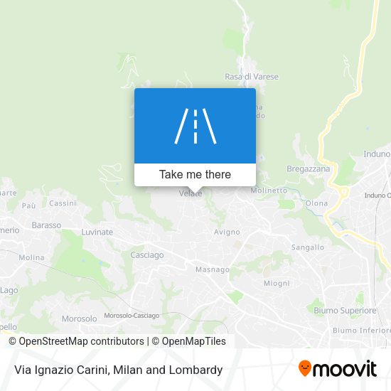 Via Ignazio Carini map
