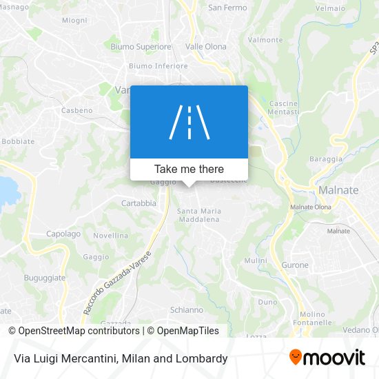 Via Luigi Mercantini map