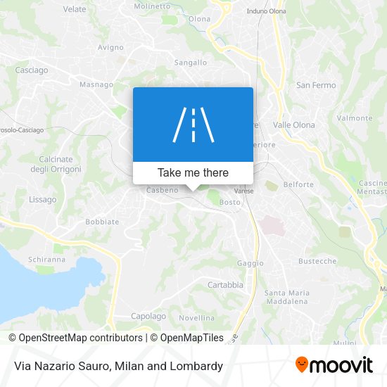 Via Nazario Sauro map