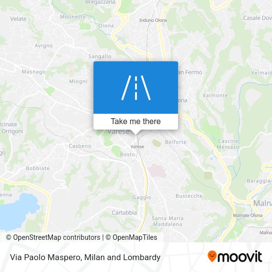 Via Paolo Maspero map