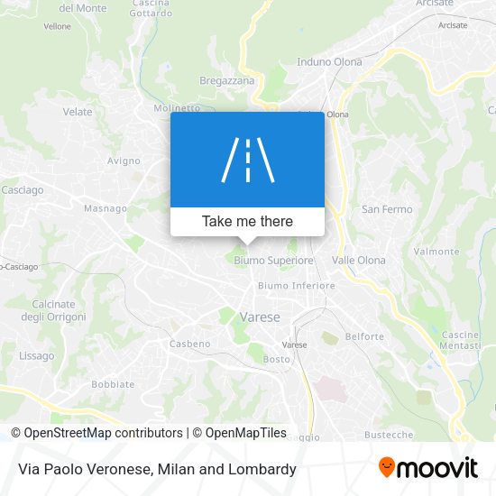 Via Paolo Veronese map