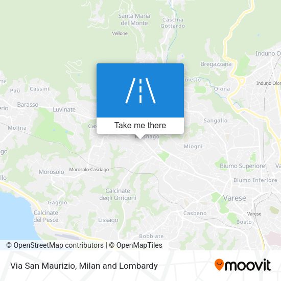 Via San Maurizio map