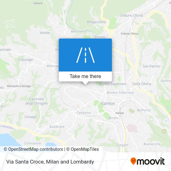 Via Santa Croce map
