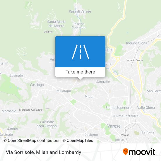 Via Sorrisole map