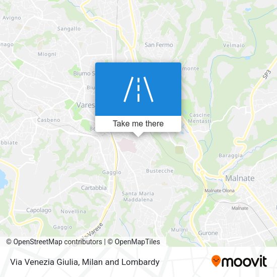 Via Venezia Giulia map