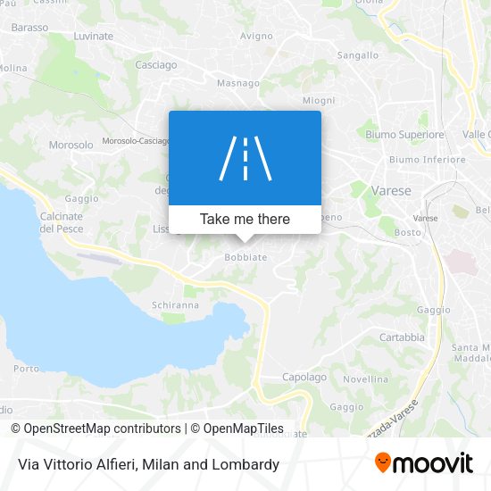 Via Vittorio Alfieri map