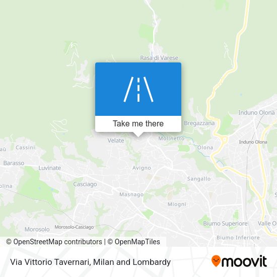 Via Vittorio Tavernari map