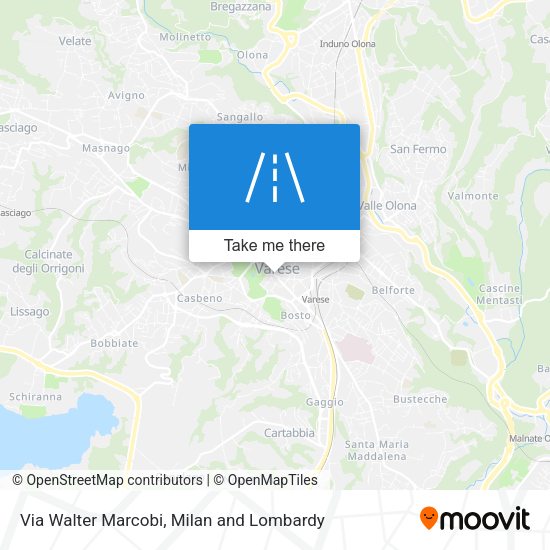 Via Walter Marcobi map