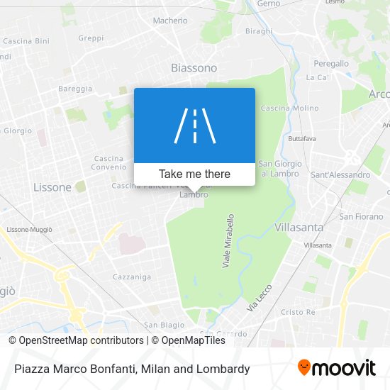 Piazza Marco Bonfanti map