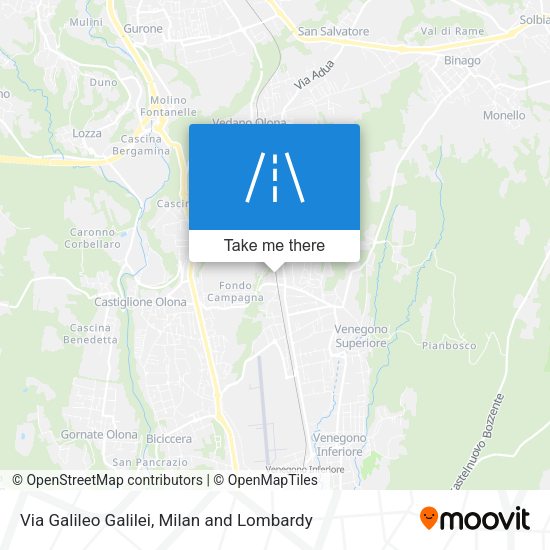 Via Galileo Galilei map