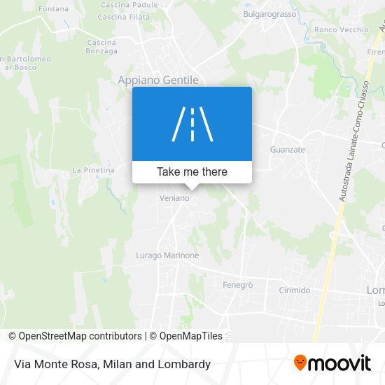 Via Monte Rosa map