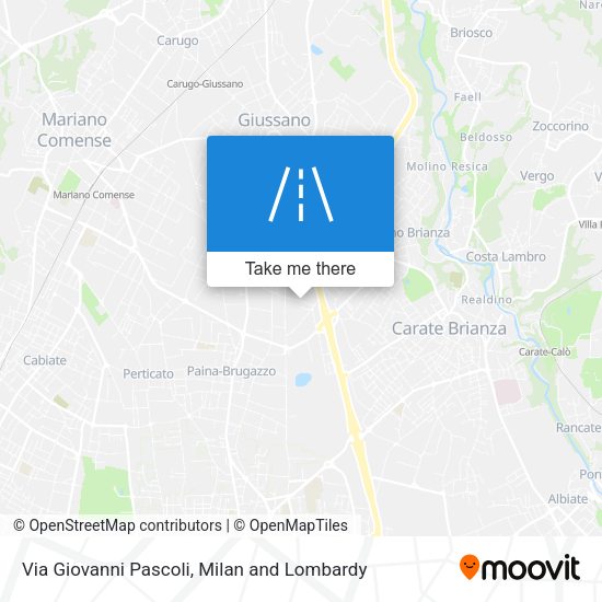 Via Giovanni Pascoli map