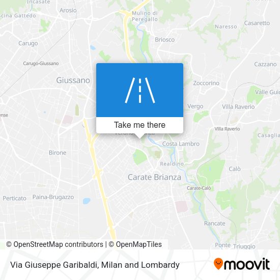 Via Giuseppe Garibaldi map