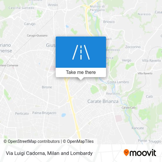 Via Luigi Cadorna map