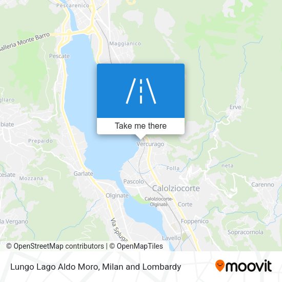 Lungo Lago Aldo Moro map