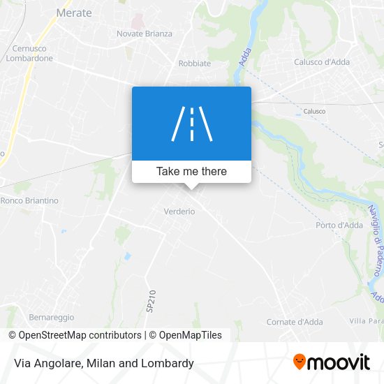 Via Angolare map