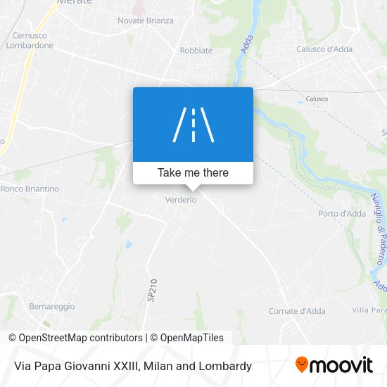 Via Papa Giovanni XXIII map