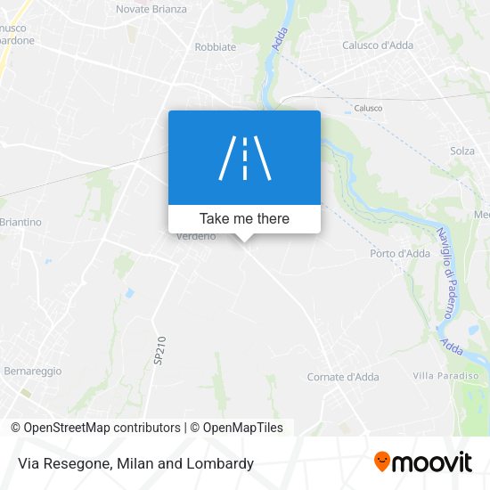 Via Resegone map