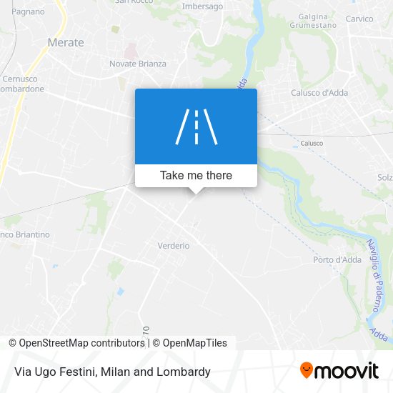 Via Ugo Festini map
