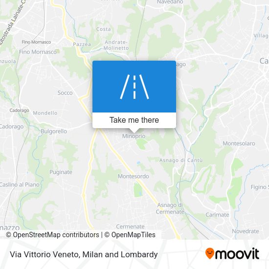 Via Vittorio Veneto map