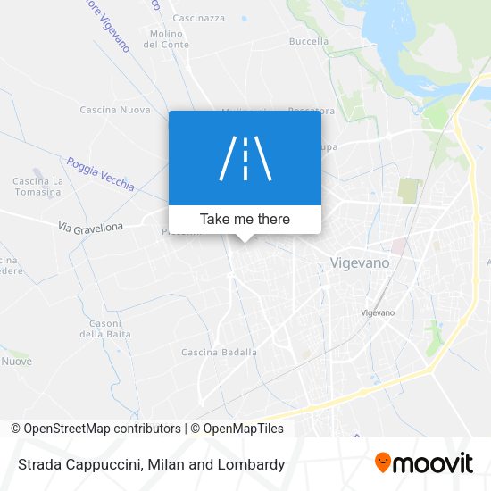 Strada Cappuccini map