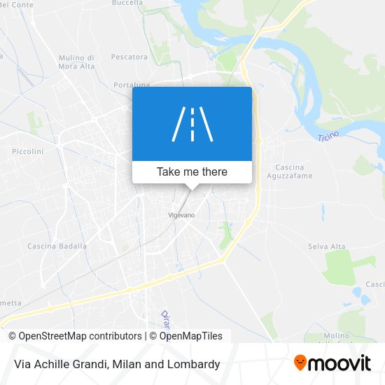 Via Achille Grandi map
