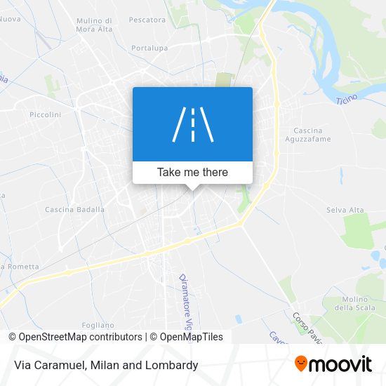 Via Caramuel map