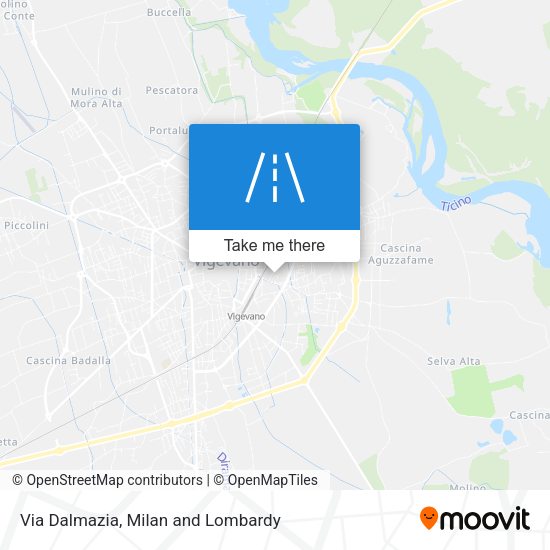 Via Dalmazia map