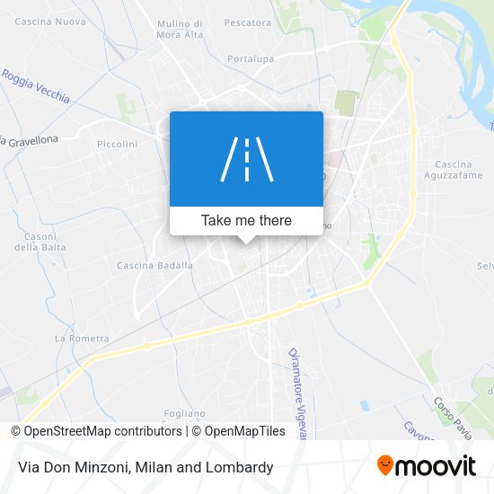 Via Don Minzoni map