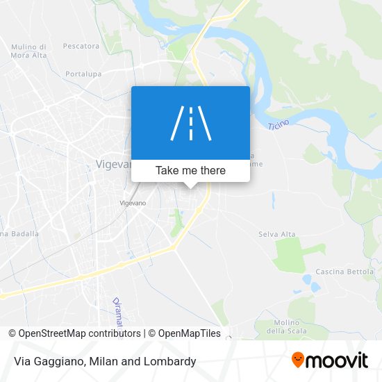 Via Gaggiano map