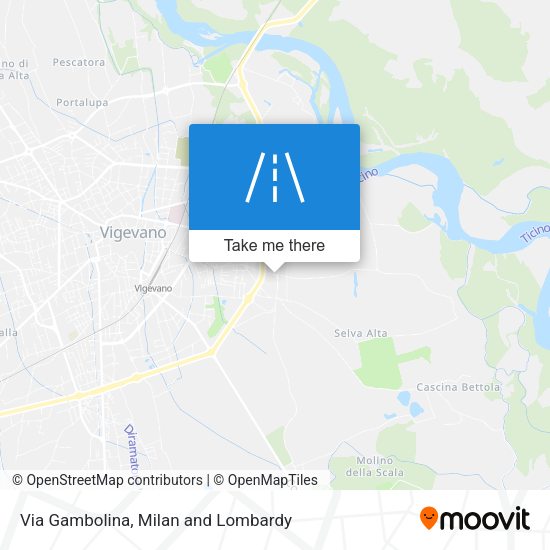 Via Gambolina map