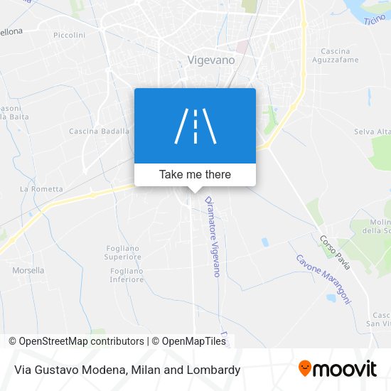Via Gustavo Modena map