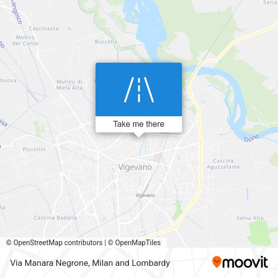 Via Manara Negrone map