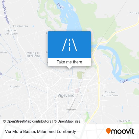Via Mora Bassa map