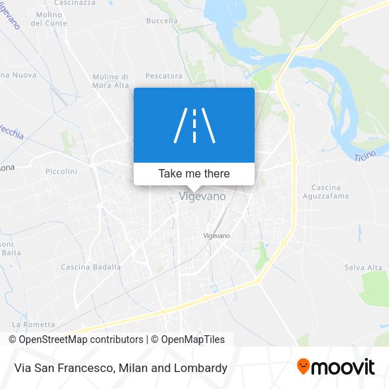 Via San Francesco map