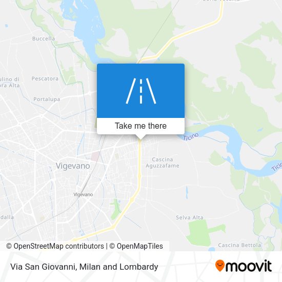 Via San Giovanni map