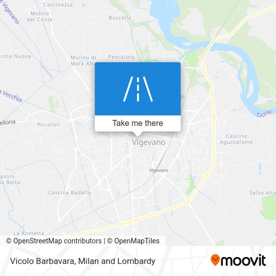 Vicolo Barbavara map