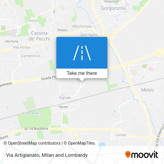 Via Artigianato map
