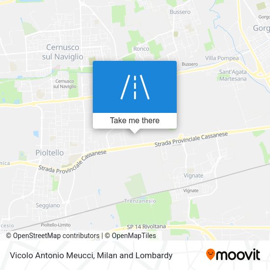 Vicolo Antonio Meucci map