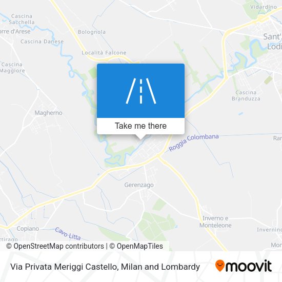 Via Privata Meriggi Castello map