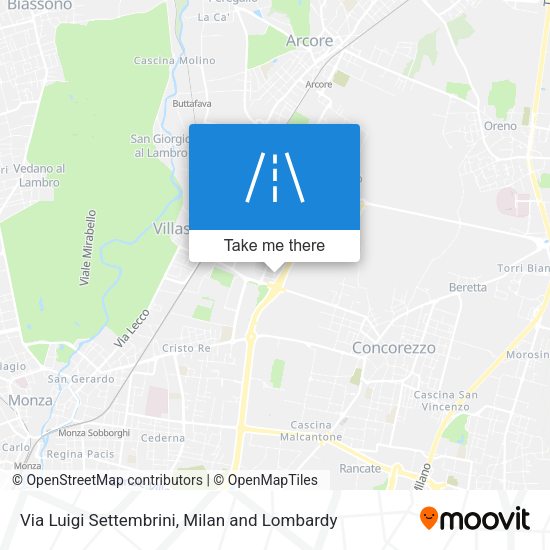Via Luigi Settembrini map
