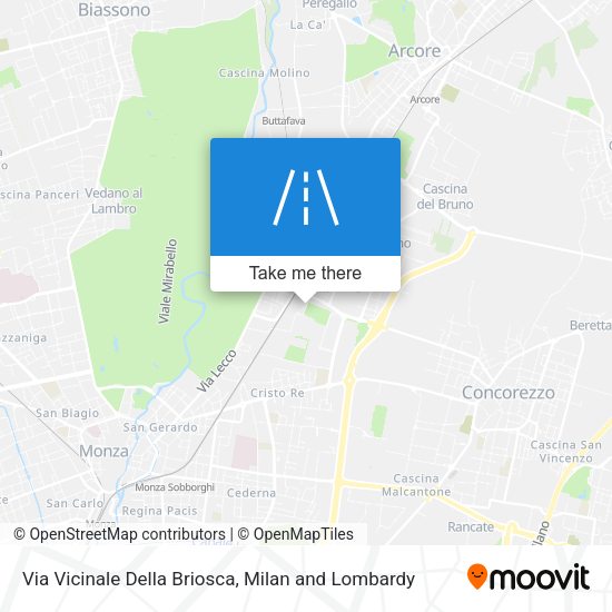 Via Vicinale Della Briosca map
