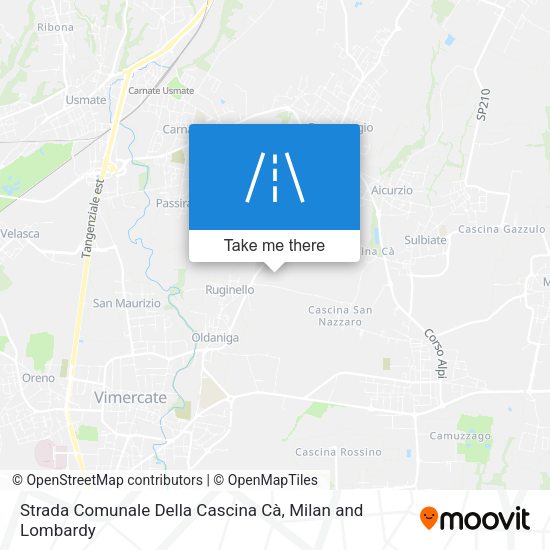Strada Comunale Della Cascina Cà map
